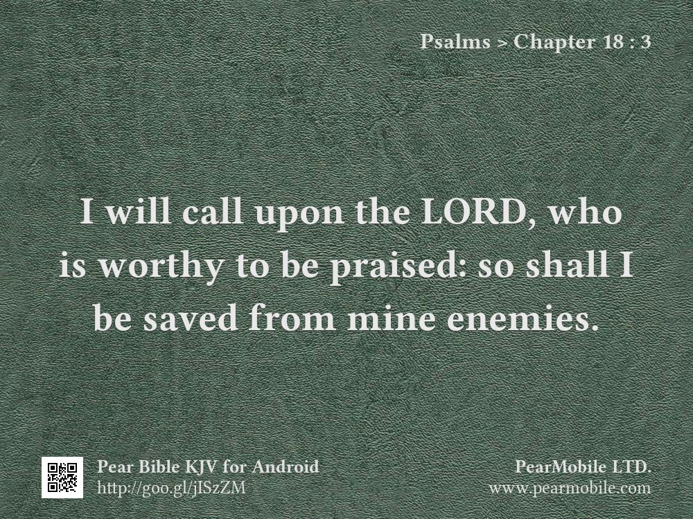 Psalms, Chapter 18:3